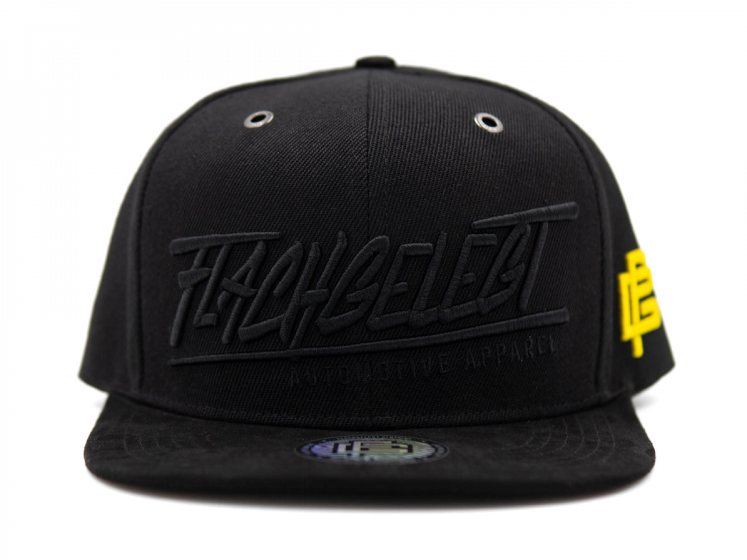 FLACHGELEGT® - BLACK & YELLOW SNAPBACK LIMITED